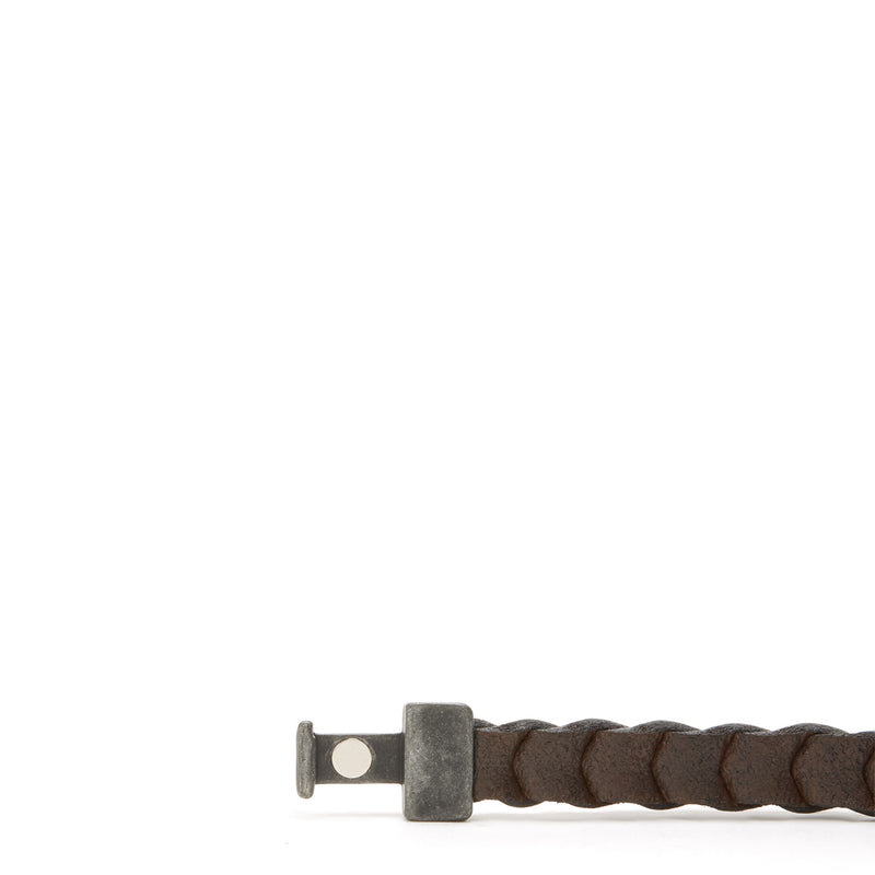 Josh Vintage Black Brown Armband 24940-BRA-VB/BROWN/L-zoom-
