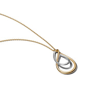 Pandora Essence Vergoldete Zweifarbige Double Pendant Halskette 364668C00-50