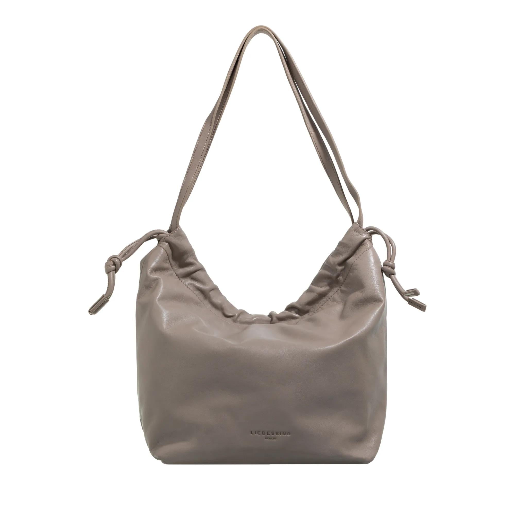 Liebeskind Berlin Lya Taupe Leather Hobo bag 2001-A0616943