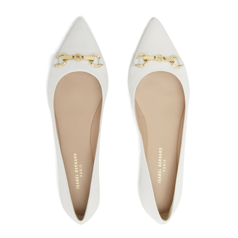 Isabel Bernard Vendôme Elita Weiß Kalbsleder Ballerinas IB51002-00-42-zoom-