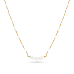 Sif Jakobs Gold Plated Perla Cinque Necklace SJ-N2735-P-YG