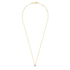 Isabel Bernard De la Paix Amore 14 karat gold necklace with diamond 0.14 carat IBD350024