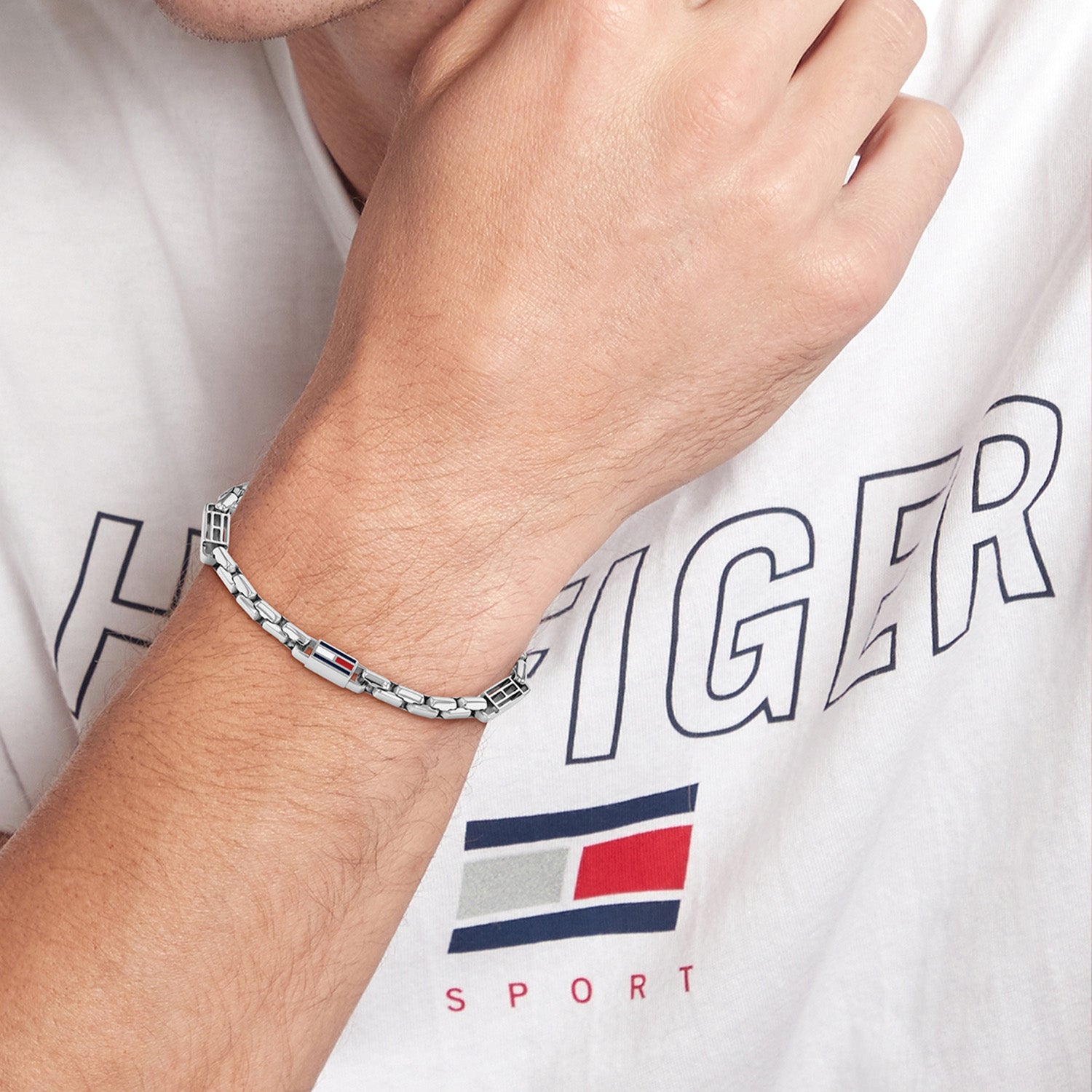 Tommy Hilfiger Stainless Steel Silver Men's Chain Bracelet TJ2790674