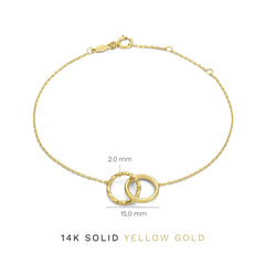 Isabel Bernard Rivoli Lisan 14 Carat Golden Bracelet IB320088