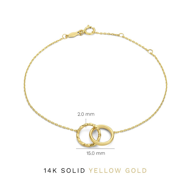 Isabel Bernard Rivoli Lisan 14 Karat | Gold Armband IB320088-zoom-