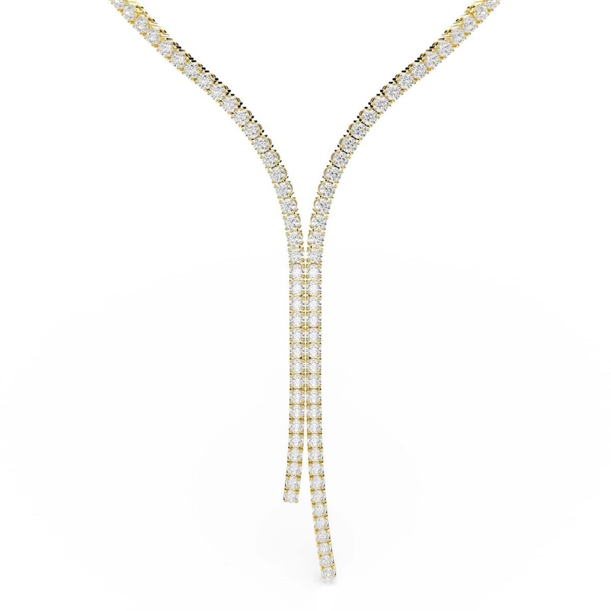 Swarovski Matrix Tennis Gold-Tone Necklace 5750601