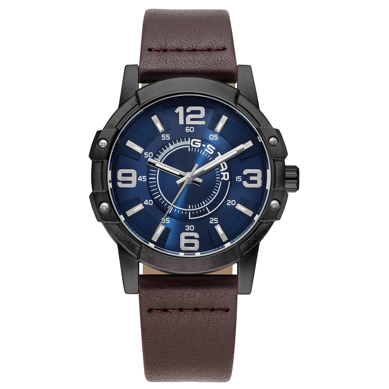 G-STAR Constructed Schwarze Messing-Herrenuhr GSW.506.05-zoom-