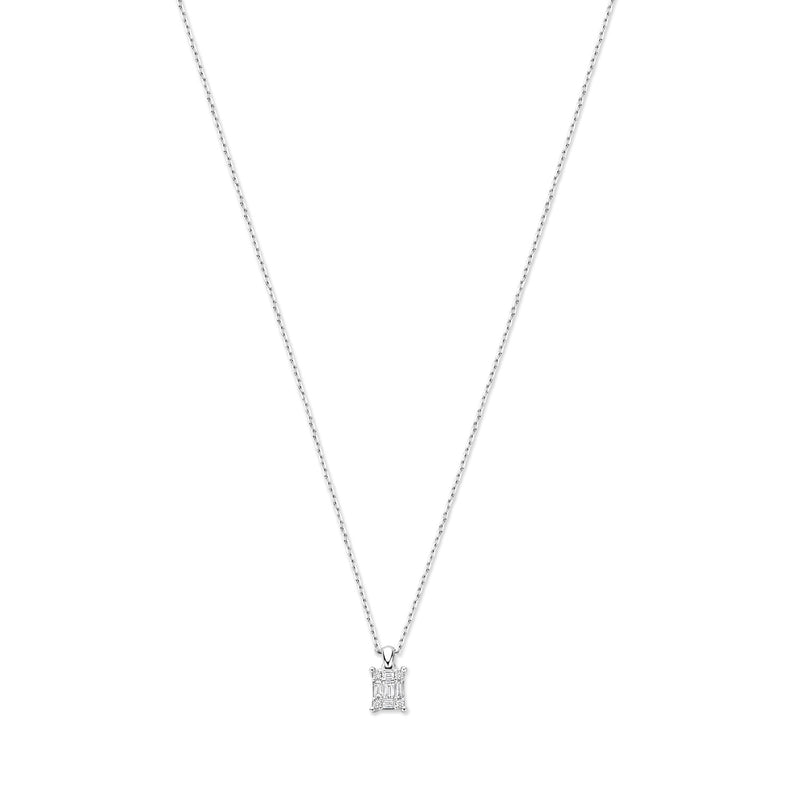 Isabel Bernard De la Paix Maxime 14 Karat Weißgoldkette mit Diamant 0.13 ct IBD350023-zoom-
