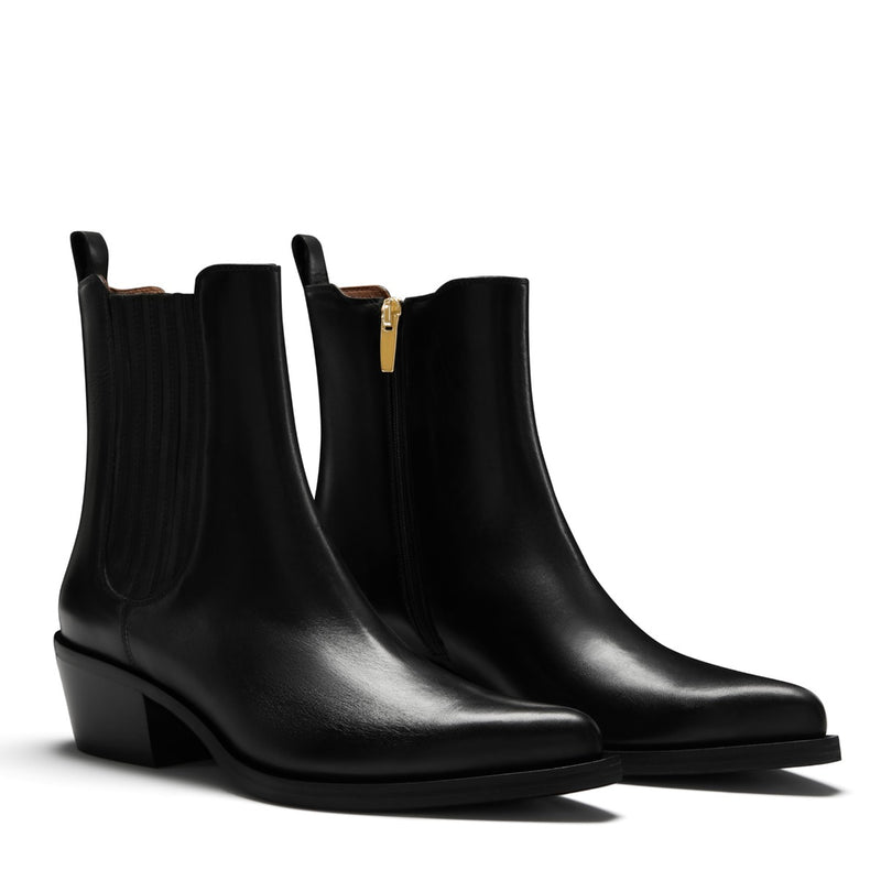 Isabel Bernard Vendôme Amandine Schwarz Kalbsleder Stiefel IB53010-001-38-zoom-