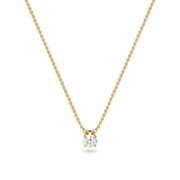 Sif Jakobs Gold Plated Ovale Necklace SJ-N2744-CZ-YG