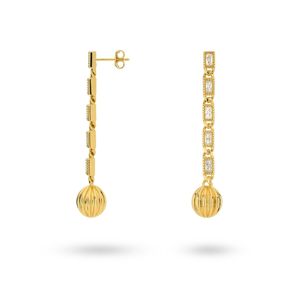24Kae Gold Earrings 424114Y