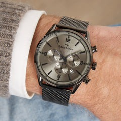 Mats Meier Grand Cornier Chronograph Men's Watch Gun Metal MM00136