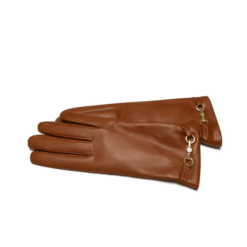 Isabel Bernard Honoré Marcelia Cognac Ziegenfell Leder Handschuhe IB67001-336-7-zoom-
