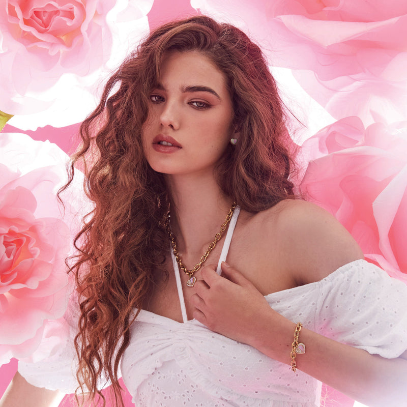 Guess LoveLy Guess Goldfarbene Kette JUBN03033JWYGLCT-U-zoom-