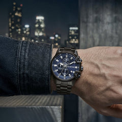 G-STAR Bend3D Black Men's Watch with Blue Dial GSW.505.05