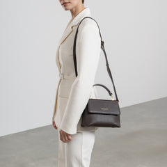 Isabel Bernard Femme Forte Heline Brown Calfskin Leather Handbag IB21130