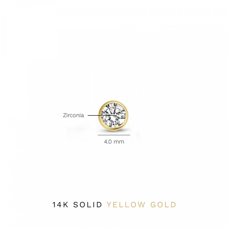 Isabel Bernard Cadeau d´Isabel 14 Karat | Gold Ohrringe Set IB90121-zoom-