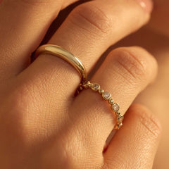 Beloro Jewels Monte Napoleone Stella 9 karat gold ring with zirconia BO330037-58