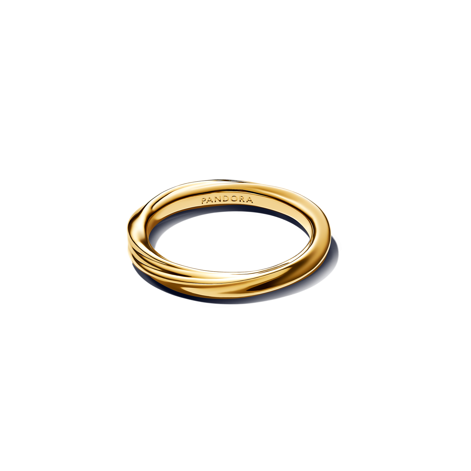 Pandora Essence Gold Plated Twisted Ring 163888C00-56