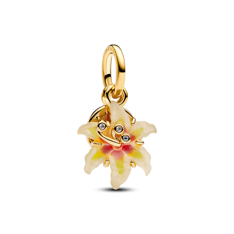 Pandora Collabs Gold Plated Disney Tangled Flower Charm 764020C01-zoom-