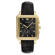 Emporio Armani Rectangular Black Dial Watch AR11753
