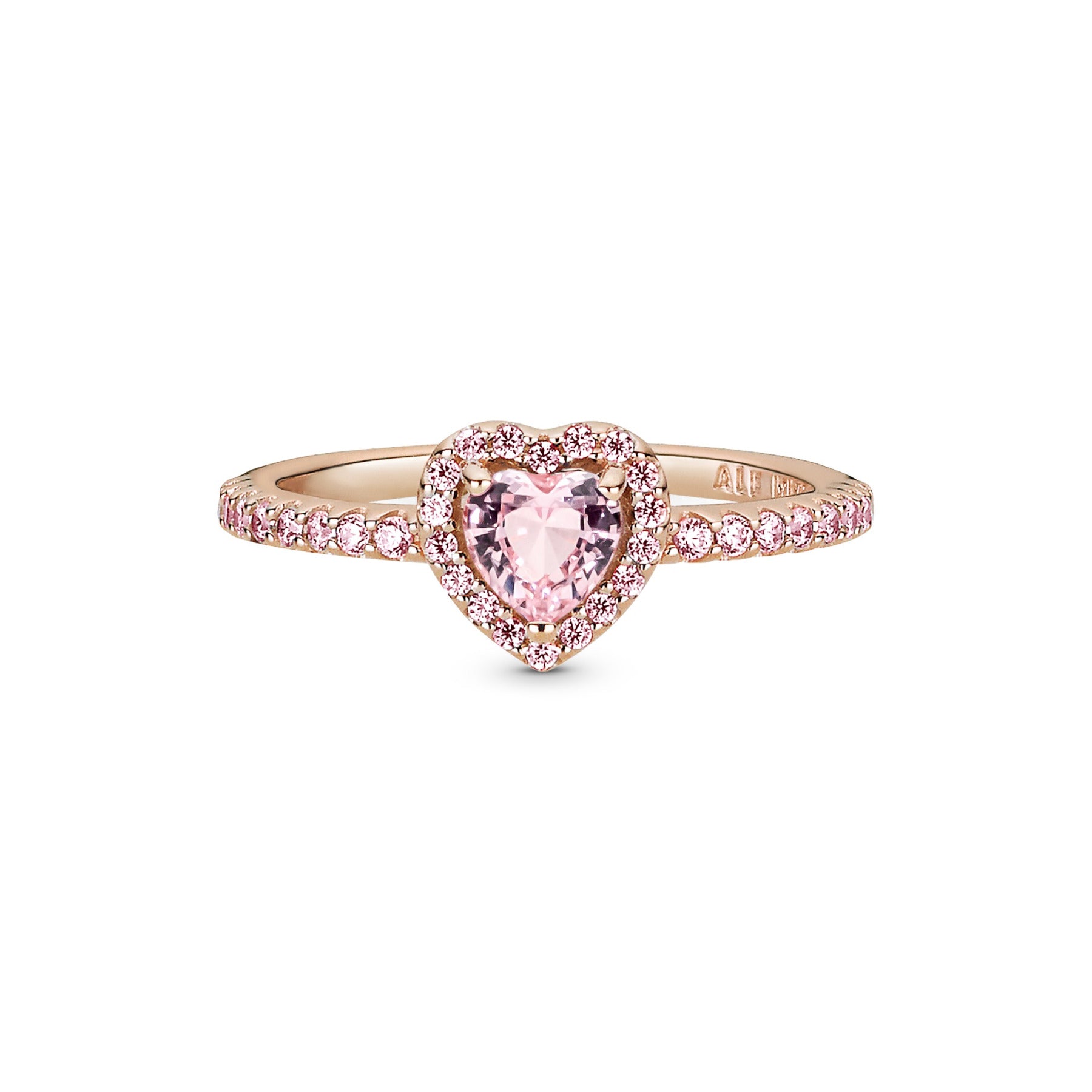 Pandora Timeless Sparkling Elevated Heart Ring 188421C04-56