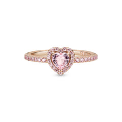 Pandora Timeless Sparkling Elevated Heart Ring 188421C04-56