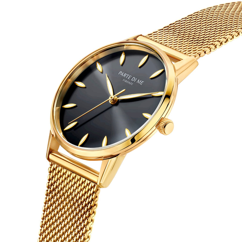 Parte Di Me Orologio rund Damenuhr goldfarben und schwarz PDM09052-zoom-