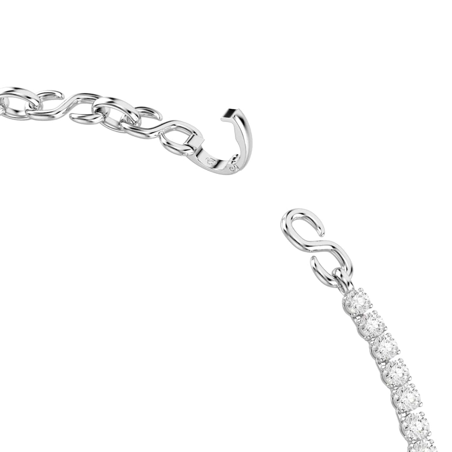 Swarovski Matrix Tennis Silver-Tone Necklace 5747732
