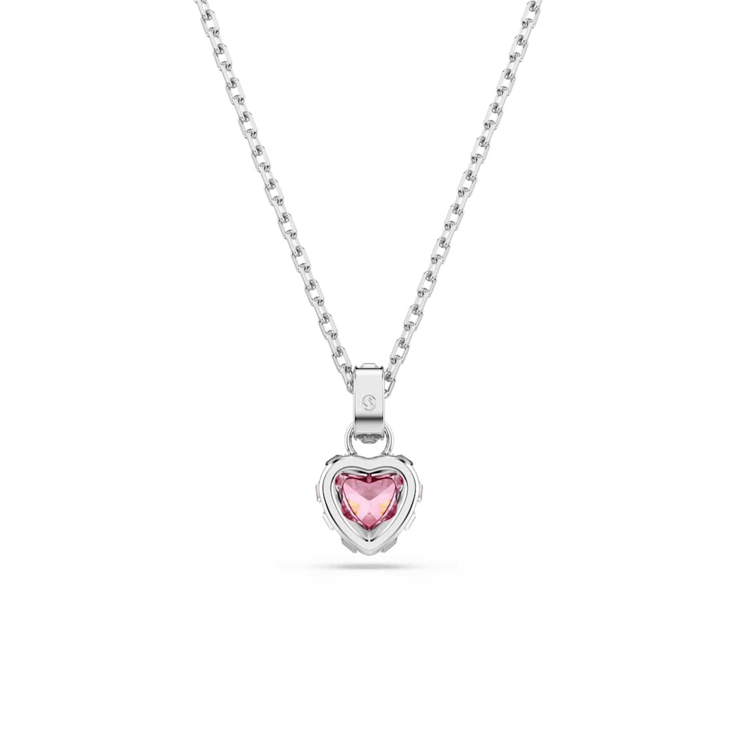 Swarovski Chroma Silver-Tone Necklace with Pink Accents 5757789