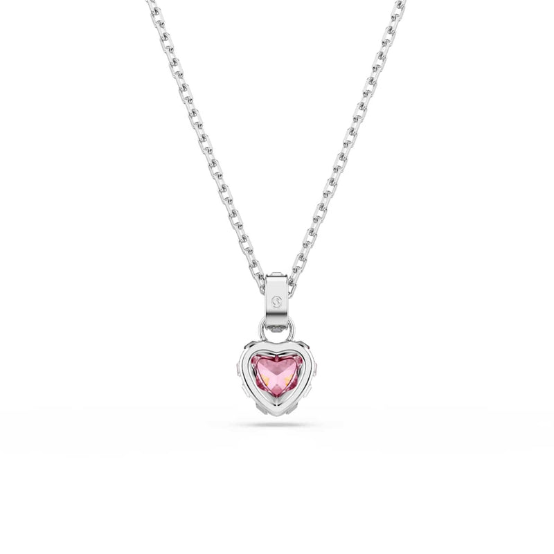 Swarovski Chroma Halskette in Silberoptik mit rosa Akzenten 5757789-zoom-