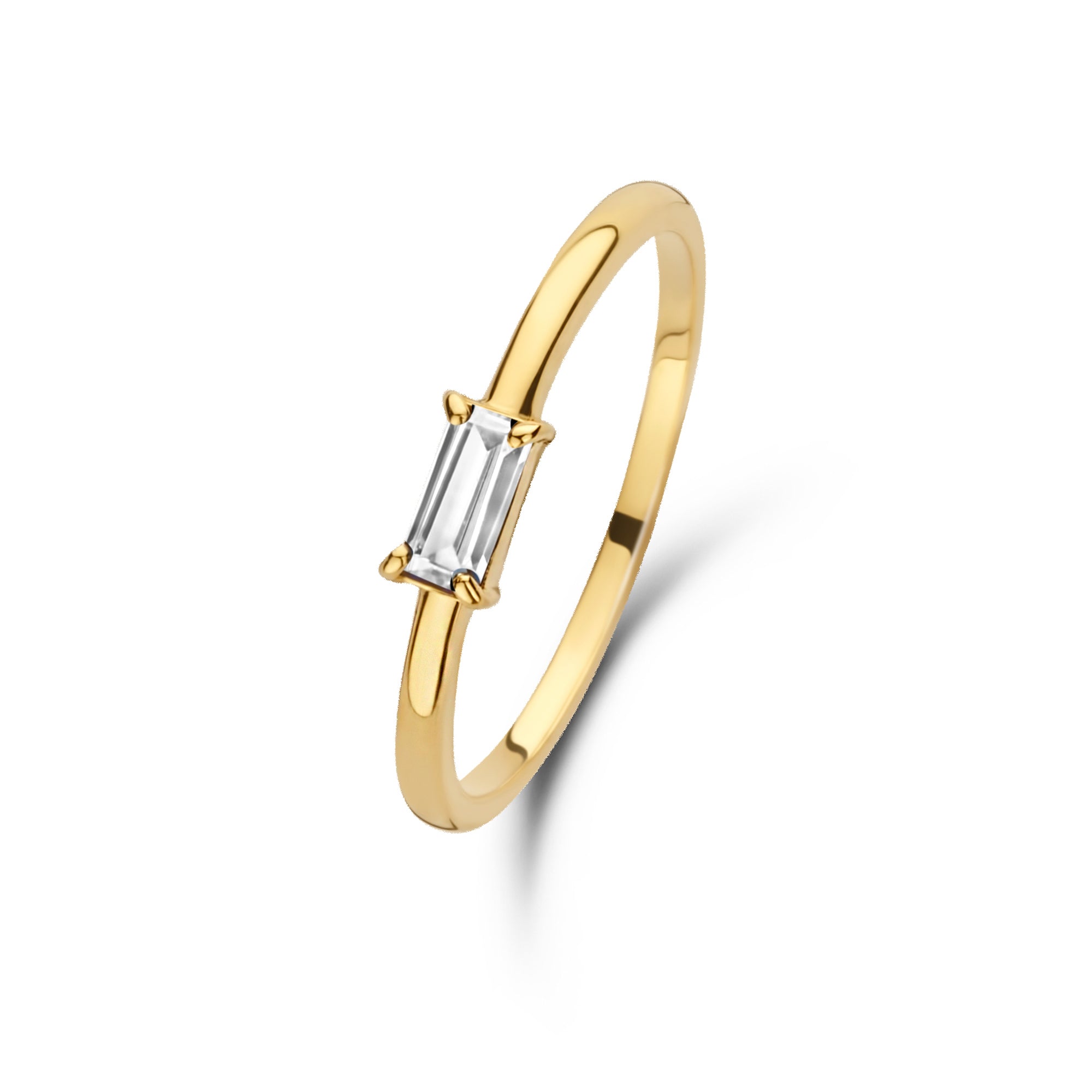 Isabel Bernard Baguette Mirrell 14 karaat gouden ring IB330020-50