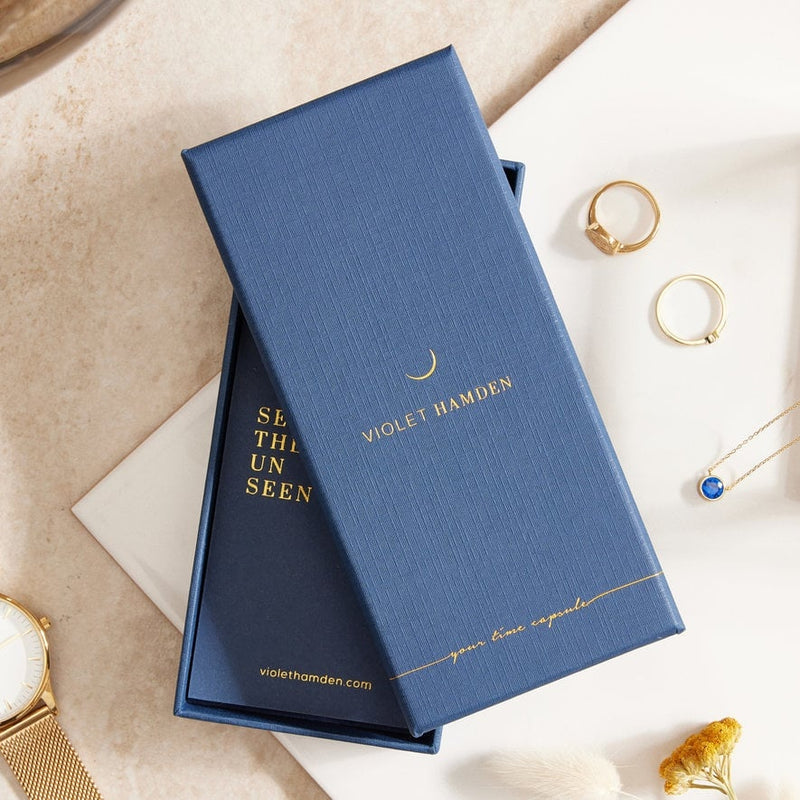 Violet Hamden Dawn Base Quadratische Damenuhr Goldfarben und Weiß VH09040-zoom-