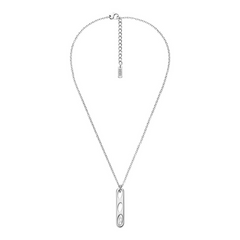 Diesel Oval D Logo Stainless Steel Unisex Necklace DX1662040