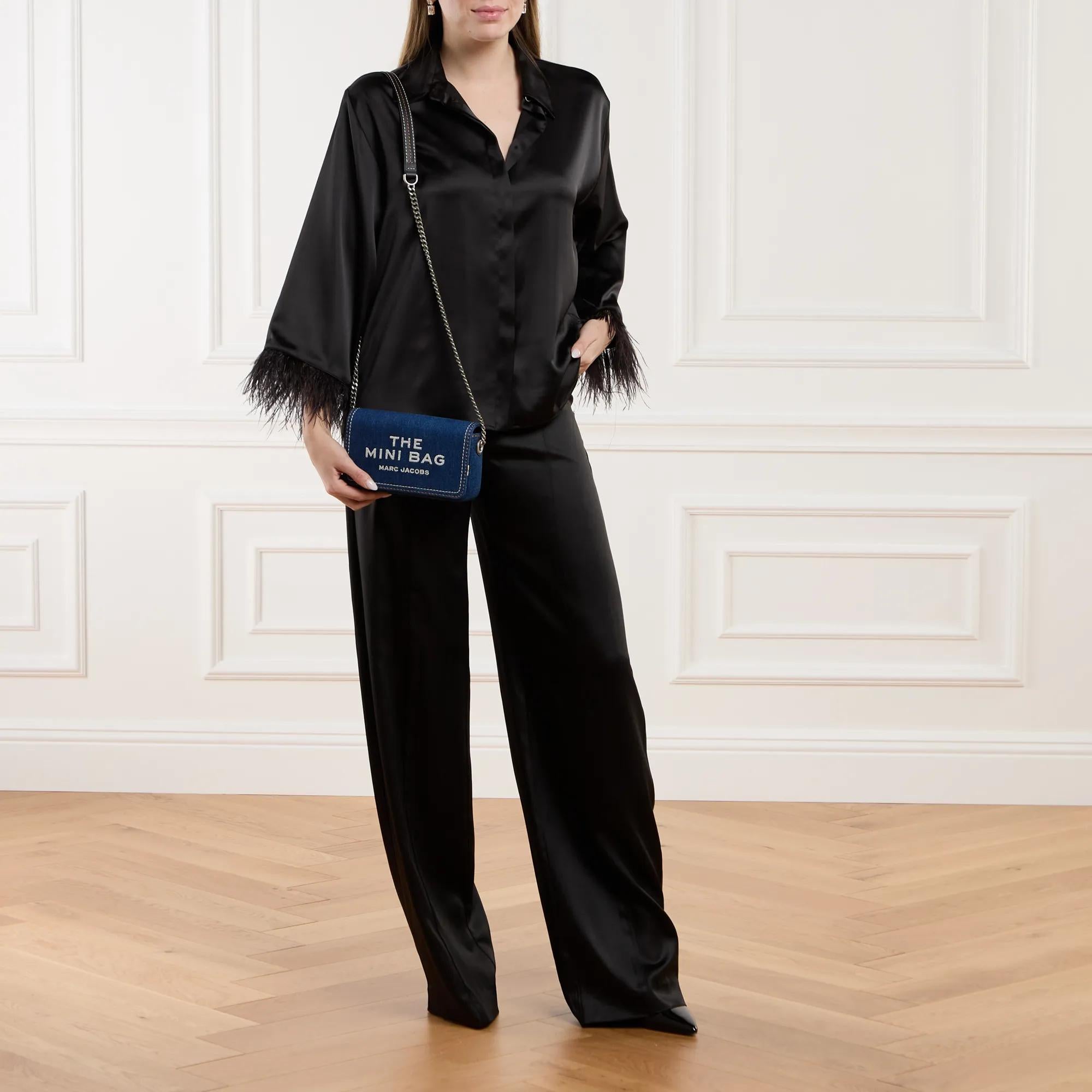 Marc Jacobs The Mini Bag Blue Denim Crossbody Bag 2001-A0347184