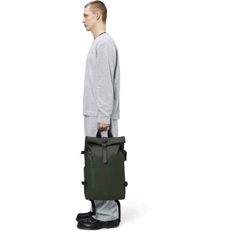 Rains Rolltop Green Backpack R14590-03-zoom-