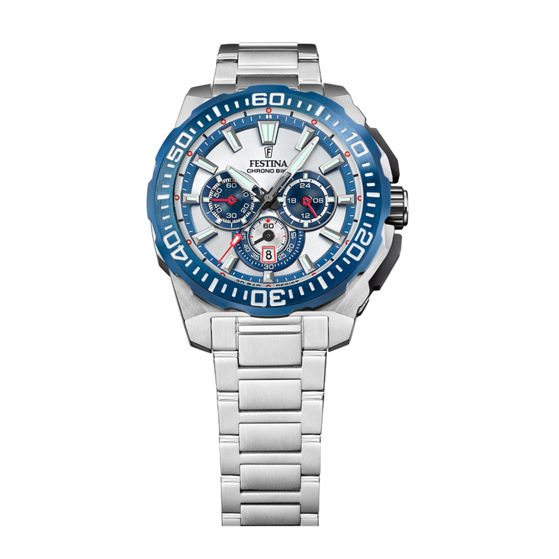 Festina Chrono Bike Silberne Herrenuhr F20724/1-zoom-