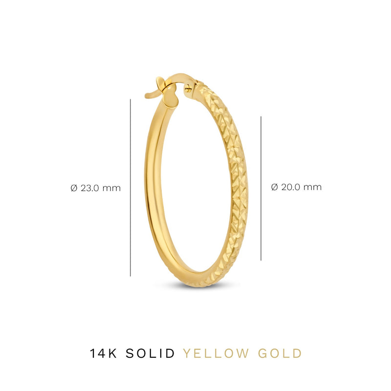 Isabel Bernard Rivoli Laura 14 Karat | Gold Reif-Ohrringe IB360161-zoom-