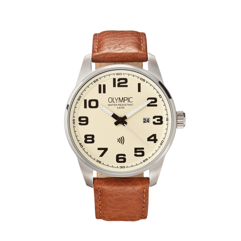 Olympic David Cream Men's Watch 2002-OL89HSL049-zoom-