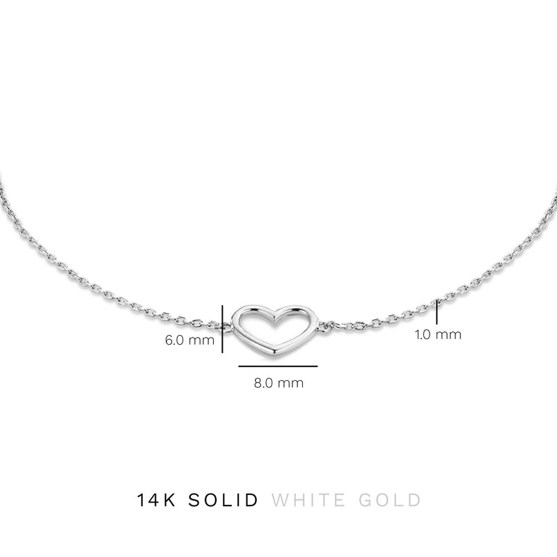 Isabel Bernard Saint Germain Amore 14 Karat | Weißgold Armband IB320052-zoom-