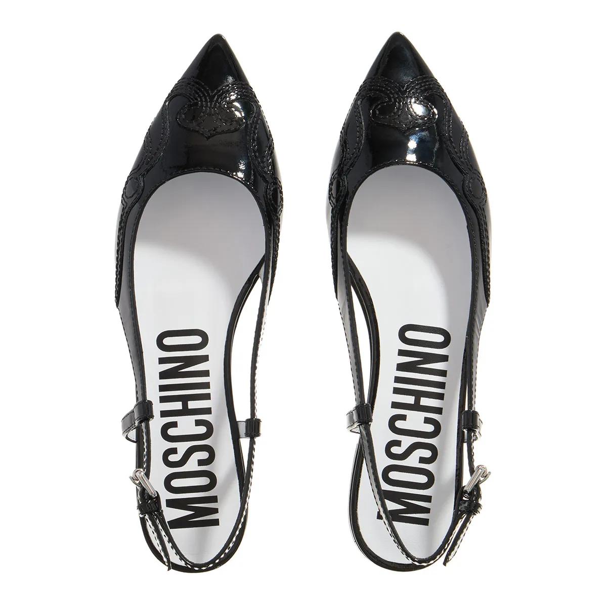 Moschino Zwarte Leren Espadrilles 2001-A0477082_39