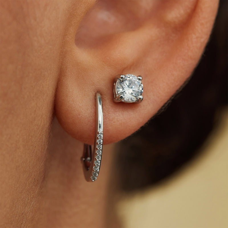 Parte Di Me 925 Sterling Zilveren Ponte Vecchio Pitti Creolen PDM36012-zoom-