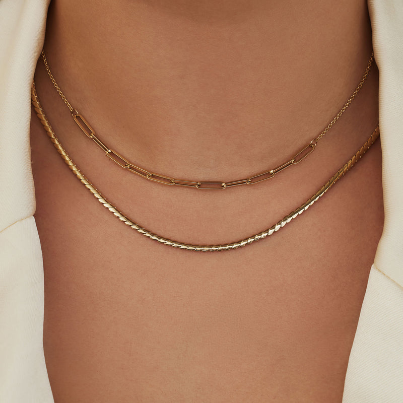 Isabel Bernard Aidee damen Kette 585 Gold IB340081-zoom-