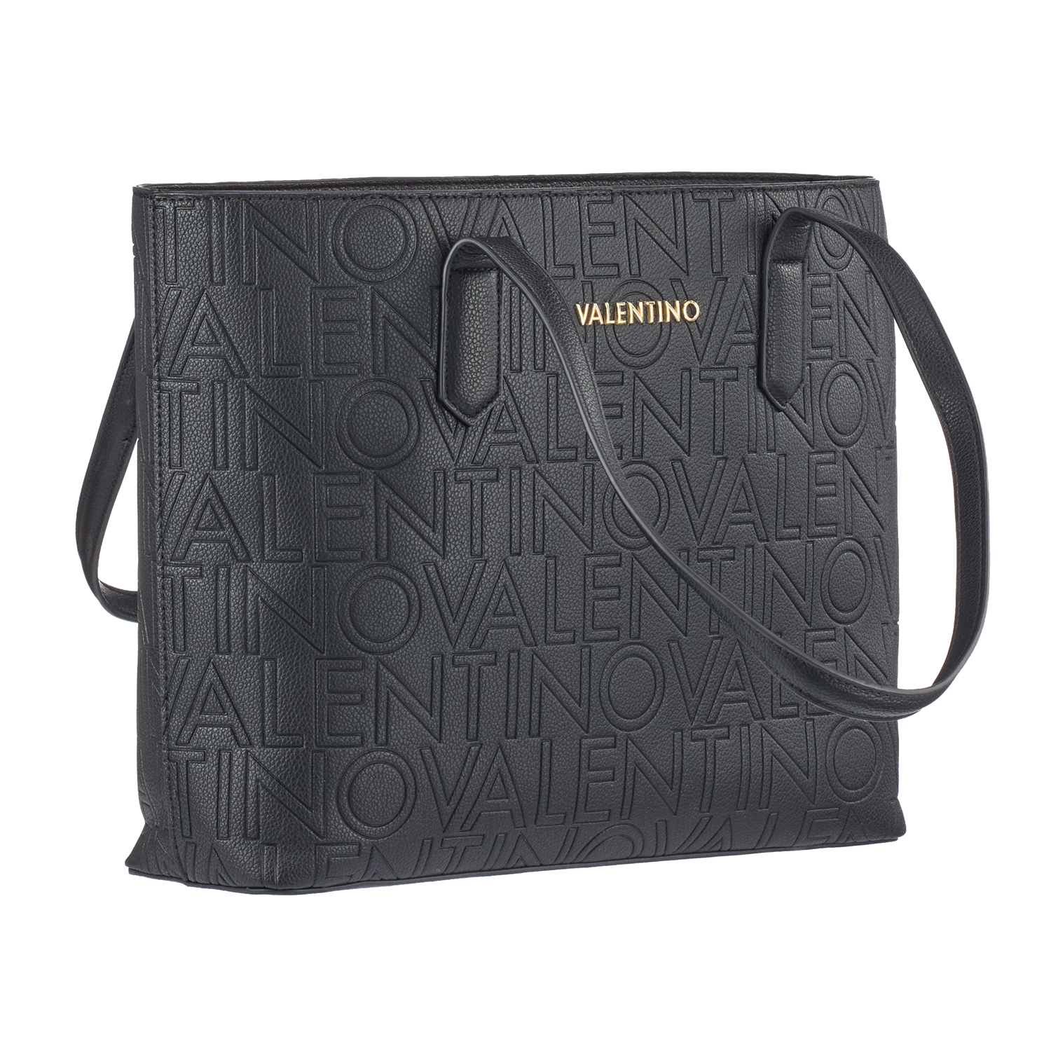 Valentino Bags Pansy Black Shopper VBS8PG01NERO