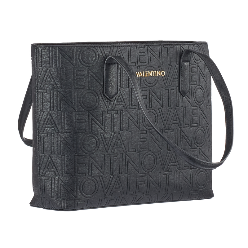 Valentino Bags Pansy Black Shopper VBS8PG01NERO-zoom-