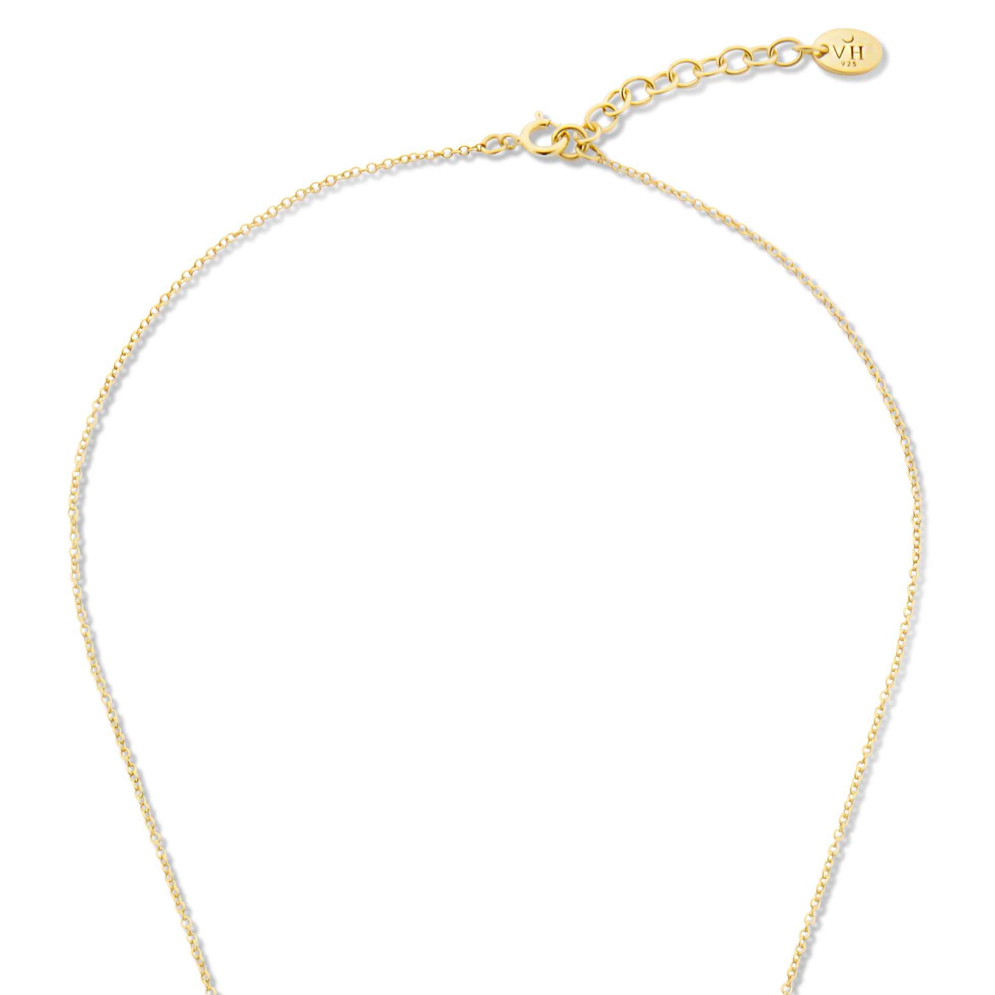 Violet Hamden Venus 925 Sterling Silver Gold-coloured Necklace with Birthflower VH340025-JUN