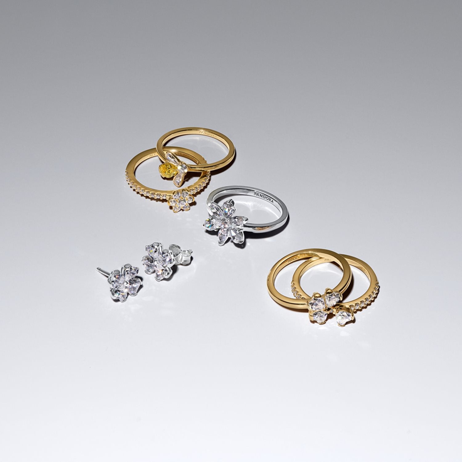Pandora Timeless Sparkling Flower Ring 164499C01