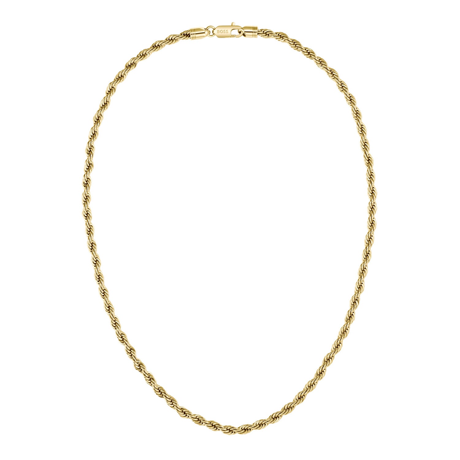 Hugo Boss Stainless Steel Gold-coloured Men's Necklace HBJ1580840