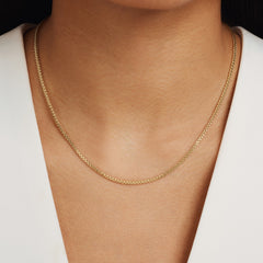 Isabel Bernard Aidee Sharla 14 Carat Golden Schakel Necklace IB340148