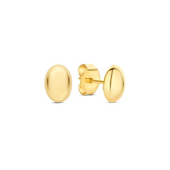 Beloro Jewels La Rinascente Fey 9 karat gold ear studs oval BO360112